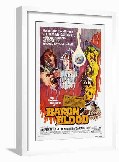 Baron Blood (aka Gli Orrori del Castello di Norimberga)-null-Framed Art Print