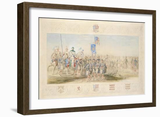 Baron Glenlyon, Knight of the Gael, 1839-James Henry Nixon-Framed Giclee Print