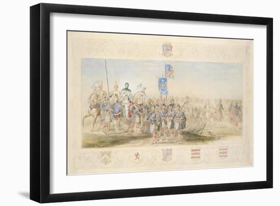 Baron Glenlyon, Knight of the Gael, 1839-James Henry Nixon-Framed Giclee Print