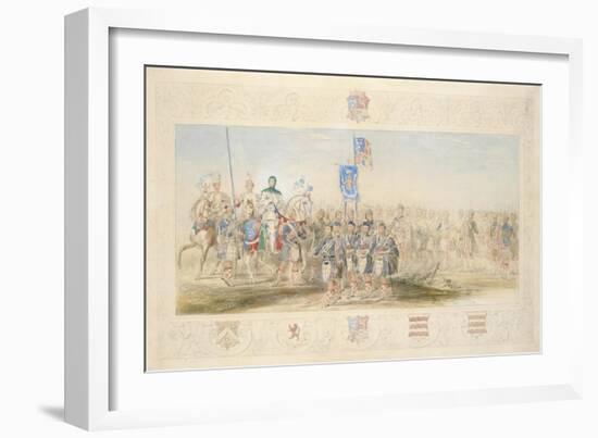 Baron Glenlyon, Knight of the Gael, 1839-James Henry Nixon-Framed Giclee Print