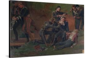 Baron Jean Dominique Larrey Tending the Wounded at the Battle of Moscow, 7th September 1812-Louis Lejeune-Stretched Canvas