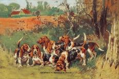 Gascon-Saintongeois Hounds of the Virelade Type-Baron Karl Reille-Art Print