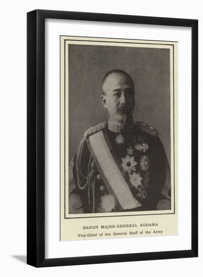 Baron Major-General Kodama, Vice-Chief of the General Staff of the Army-null-Framed Photographic Print
