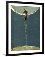 Baron Munchausen Climbs Up To the Moon by Way Of a Turkey Bean Plant-null-Framed Giclee Print