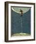 Baron Munchausen Climbs Up To the Moon by Way Of a Turkey Bean Plant-null-Framed Giclee Print