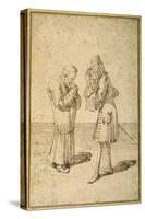 Baron Philip Von Stosch Showing an Antique Gem to Sabbatini-Pier Leone Ghezzi-Stretched Canvas