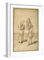 Baron Philip Von Stosch Showing an Antique Gem to Sabbatini-Pier Leone Ghezzi-Framed Giclee Print