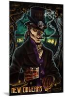 Baron Samedi Voodoo - New Orleans, Louisiana-Lantern Press-Mounted Art Print