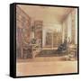 Baron Von Humboldt (1769-1859) in His Library-Eduard Hildebrandt-Framed Stretched Canvas