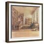 Baron Von Humboldt (1769-1859) in His Library-Eduard Hildebrandt-Framed Giclee Print