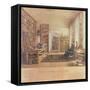 Baron Von Humboldt (1769-1859) in His Library-Eduard Hildebrandt-Framed Stretched Canvas