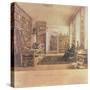 Baron Von Humboldt (1769-1859) in His Library-Eduard Hildebrandt-Stretched Canvas