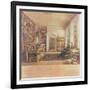 Baron Von Humboldt (1769-1859) in His Library-Eduard Hildebrandt-Framed Giclee Print