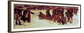 Baron Von Steuben Drilling American Recruits at Valley Forge in 1778, 1911-Edwin Austin Abbey-Framed Giclee Print