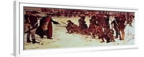 Baron Von Steuben Drilling American Recruits at Valley Forge in 1778, 1911-Edwin Austin Abbey-Framed Giclee Print