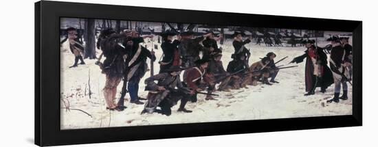 Baron Von Steuben Drilling Troops at Valley Forge-Edwin Austin Abbey-Framed Giclee Print