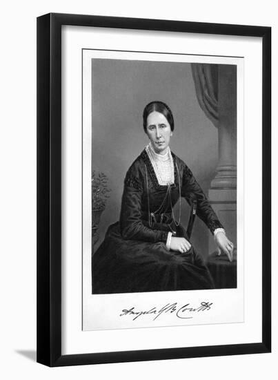 Baroness Burdett-Coutts-Alonzo Chappel-Framed Art Print