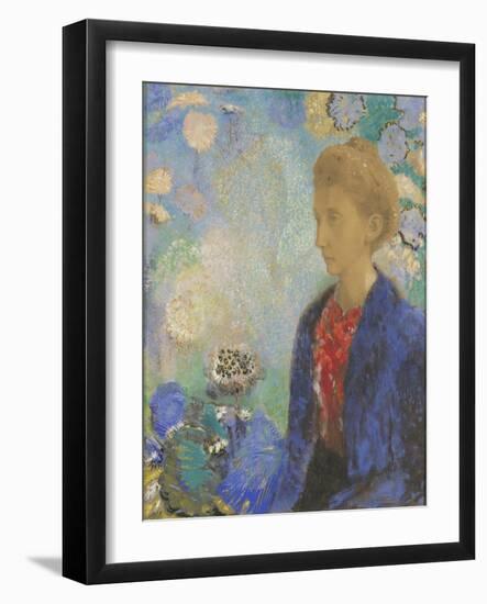 Baronne de Domecy, c.1900-Odilon Redon-Framed Giclee Print