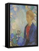 Baronne de Domecy, c.1900-Odilon Redon-Framed Stretched Canvas