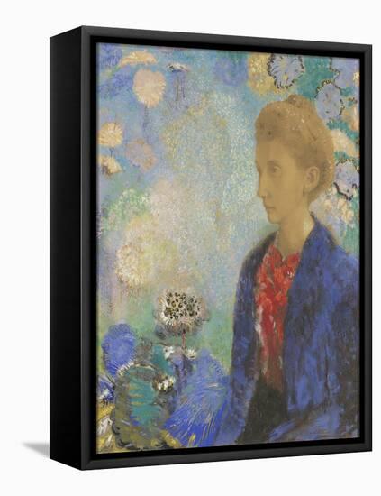 Baronne de Domecy, c.1900-Odilon Redon-Framed Stretched Canvas