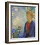 Baronne de Domecy-Odilon Redon-Framed Art Print