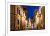 Baroque architecture of Lecce at blue hour, Salento, Apulia, Italy, Europe-Karen Deakin-Framed Photographic Print