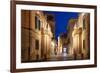 Baroque architecture of Lecce at blue hour, Salento, Apulia, Italy, Europe-Karen Deakin-Framed Photographic Print