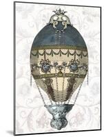 Baroque Balloon Blue and Cream-Fab Funky-Mounted Art Print