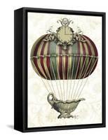 Baroque Balloon with Clock-Fab Funky-Framed Stretched Canvas