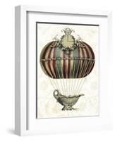 Baroque Balloon with Clock-Fab Funky-Framed Art Print