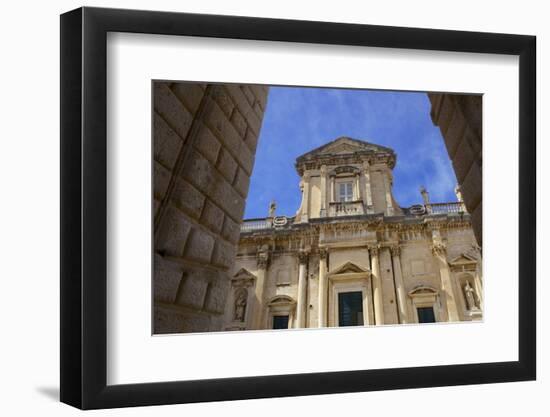 Baroque Cathedral of the Assumption of the Virgin in the Old Town of Dubrovnik-Simon Montgomery-Framed Photographic Print