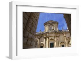 Baroque Cathedral of the Assumption of the Virgin in the Old Town of Dubrovnik-Simon Montgomery-Framed Photographic Print
