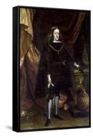 Baroque : Charles II D'espagne, Dit L'ensorcele - Portrait of Charles II of Spain Par Carreno De Mi-Don Juan Carreno de Miranda-Framed Stretched Canvas