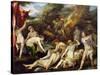 Baroque : Diane Et Acteon - Diana and Actaeon Par Heintz, Joseph, the Elder (1564-1609), Ca 1595. O-Joseph Heintz-Stretched Canvas