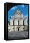 Baroque Facade of Church of St Johns-null-Framed Stretched Canvas