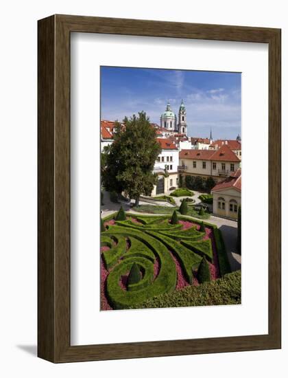 Baroque Garden of Vrtba Palace at Prague Lesser Town, Central Bohemia, Czech Republic-null-Framed Art Print