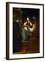 Baroque : Le Mariage Mystique De Sainte Catherine, Avec Saint Dominique Et Saint Pierre Martyr - Th-Domenico Fetti or Feti-Framed Giclee Print