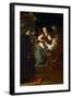 Baroque : Le Mariage Mystique De Sainte Catherine, Avec Saint Dominique Et Saint Pierre Martyr - Th-Domenico Fetti or Feti-Framed Giclee Print