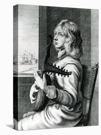 Baroque Lute Player-Wenceslaus Hollar-Stretched Canvas