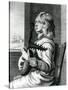 Baroque Lute Player-Wenceslaus Hollar-Stretched Canvas