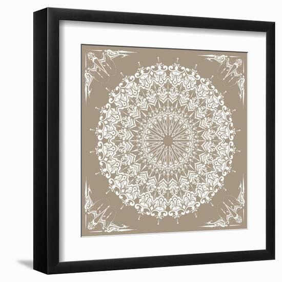 Baroque Mandala-null-Framed Art Print