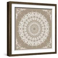 Baroque Mandala-null-Framed Art Print