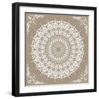 Baroque Mandala-null-Framed Art Print