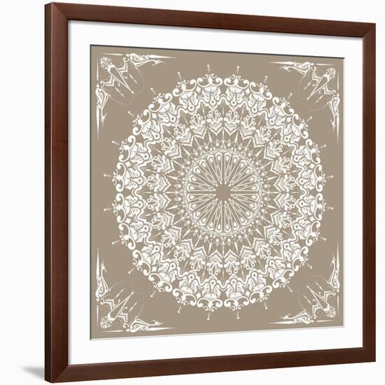 Baroque Mandala-null-Framed Art Print