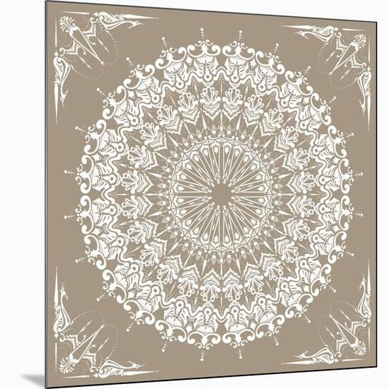 Baroque Mandala-null-Mounted Art Print