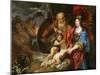 Baroque : Minerve Et Saturne Protegeant Les Arts Et Les Sciences De L'envie Et La Faussete - Minerv-Joachim Von Sandrart-Mounted Giclee Print