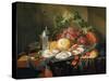 Baroque : Nature Morte De Petit Dejeuner - Breakfast Still Life Par Heem, Jan Davidsz. De (1606-168-Jan Davidsz de Heem-Stretched Canvas