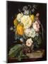 Baroque : Nature Morte De Pivoines, Cerises Et Une Montre a Gousset - Still Life with Peonies, Cher-Jan Davidsz de Heem-Mounted Giclee Print