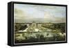 Baroque Nymphenburg Palace By Bernardo Bellotto 1760-Vintage Lavoie-Framed Stretched Canvas