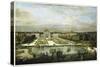 Baroque Nymphenburg Palace By Bernardo Bellotto 1760-Vintage Lavoie-Stretched Canvas